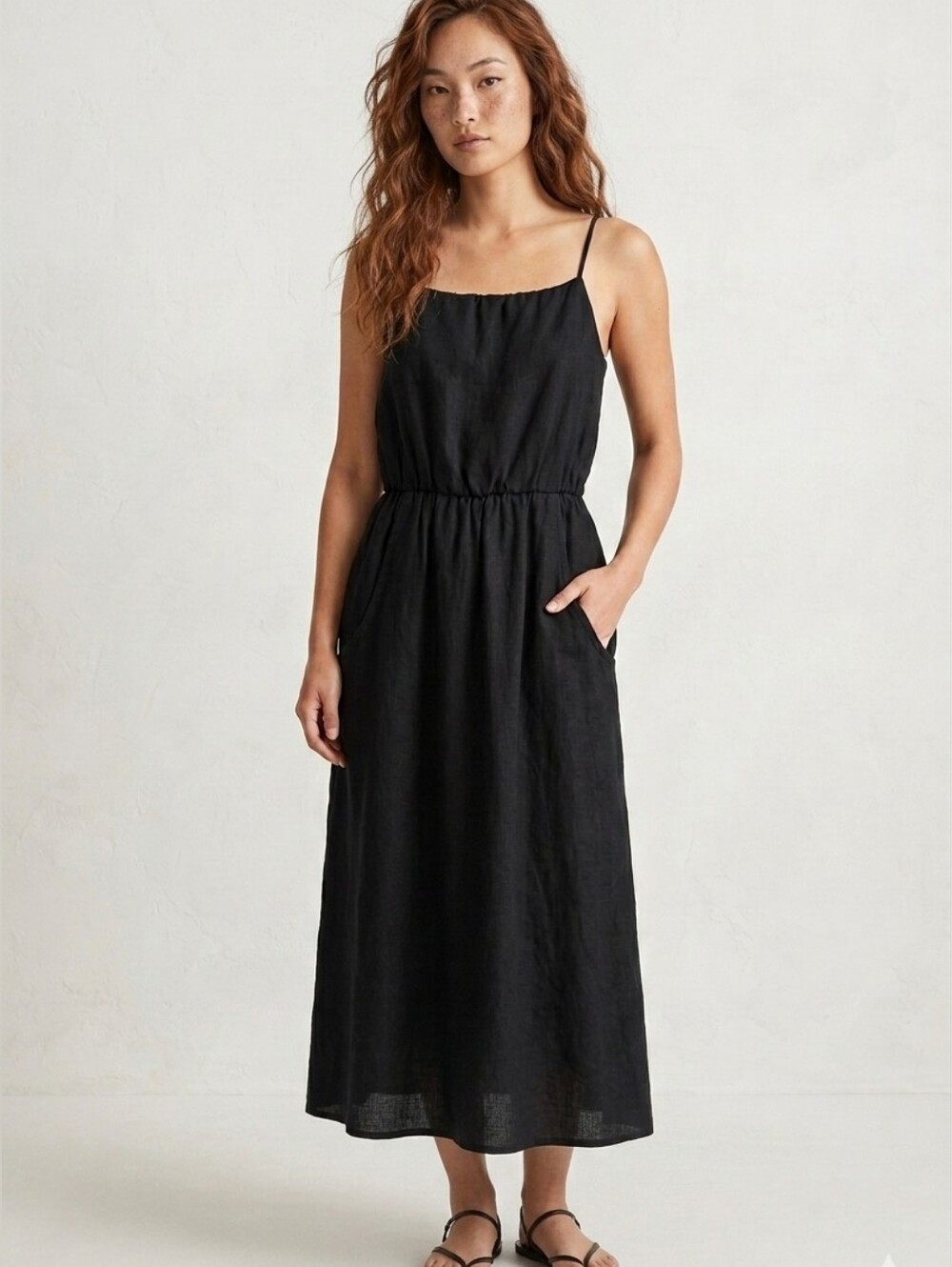 New Brand Long Maxi Strappy w/ Pockets Boho Vibe